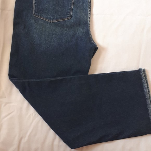 Eddie Bauer Slightly Curvy Slim Straight Cropped Jeans Size 16 - Picture 9 of 13